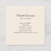 Levenscoach Mandala Vierkante Visitekaartje (Achterkant)