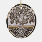 Levenscyclus in bruin keramisch ornament (Links)