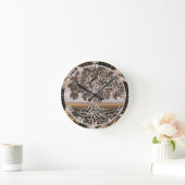 Levenscyclus in bruin ronde klok (Huis)