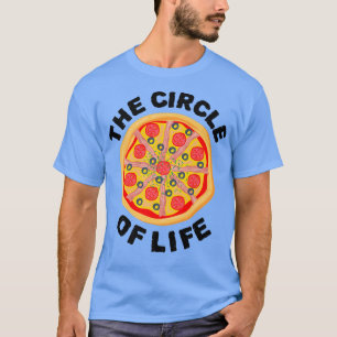 Levenscyclus Pizza Lover Eating Pizza Italia T-shirt