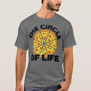 Levenscyclus Pizza Lover Eating Pizza Italia T-shirt