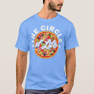 Levenscyclus Pizza Lover Eating Pizza Italia T-shirt
