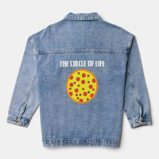Levenscyclus Pizza Pizza Slice Fast Food Italia Denim Jacket
