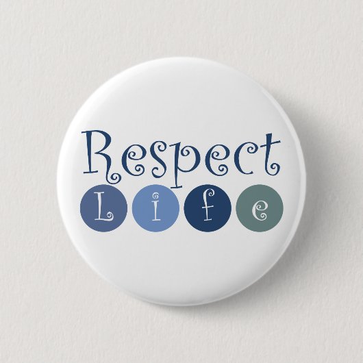 Levenscyclus respecteren ronde button 5,7 cm (Voorkant)