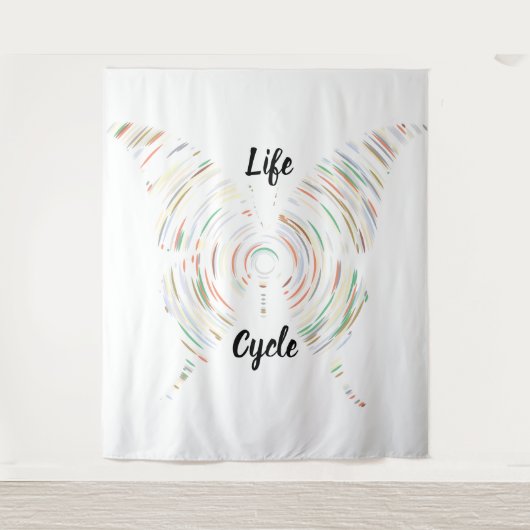 Levenscyclus Tapijt Wandkleed (Voorkant)