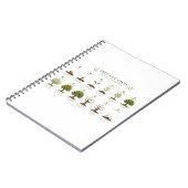 Levenscyclus van bomen Botanisch educatieve natuur Notitieboek (Linkerzijde)