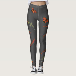 Levenscyclus van de monarchvlinder leggings