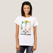 Levenscyclus van een ventilator (angiosperm) t-shirt (Voorkant volledig)