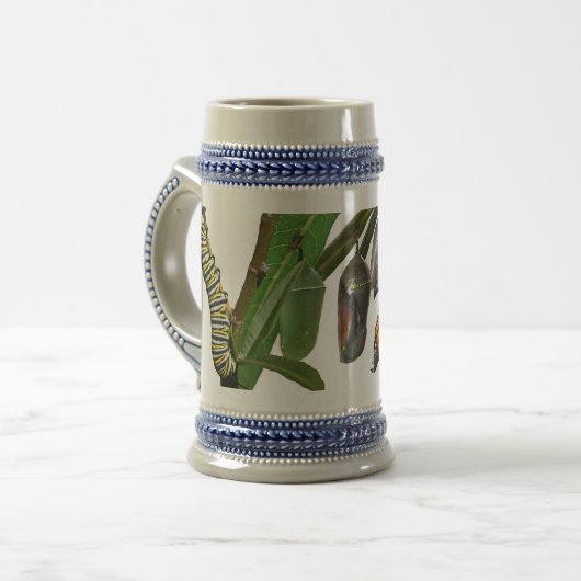 LEVENSCYCLUS VAN MONARCH BIERPUL (Voorkant links)