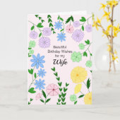 Levensdagkaart Kaart (Gele Bloem)