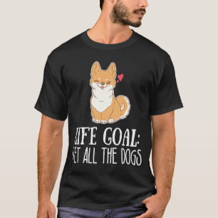 Levensdier Geest Alle honden Cute Corgi Puppy Anim T-shirt