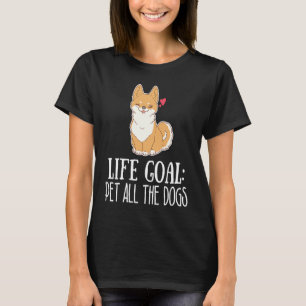 Levensdier Geest Alle honden Cute Corgi Puppy Anim T-shirt