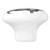 Levensdieren in boerderij keramische knop (Zijkant)