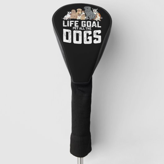 Levensdoel Aai Alle Honden Grappig Golfheadcover (Voorkant)