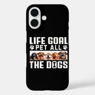 Levensdoel Aai Alle Honden Grappige Zin Hond Liefh iPhone 16 Hoesje