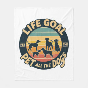 Levensdoel Aai Alle Honden Kopie Kopie Fleece Deken
