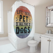 Levensdoel Alle honden Douchegordijn (In situ)