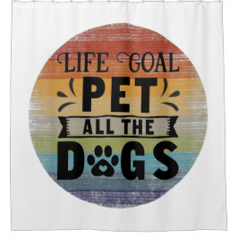 Levensdoel Alle honden Douchegordijn
