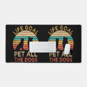 Levensdoel Alle honden Funny  Hondenliefhebber Bureaumat (Keyboard & Muis)