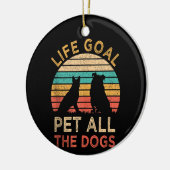 Levensdoel Alle honden Funny  Hondenliefhebber Keramisch Ornament (Links)