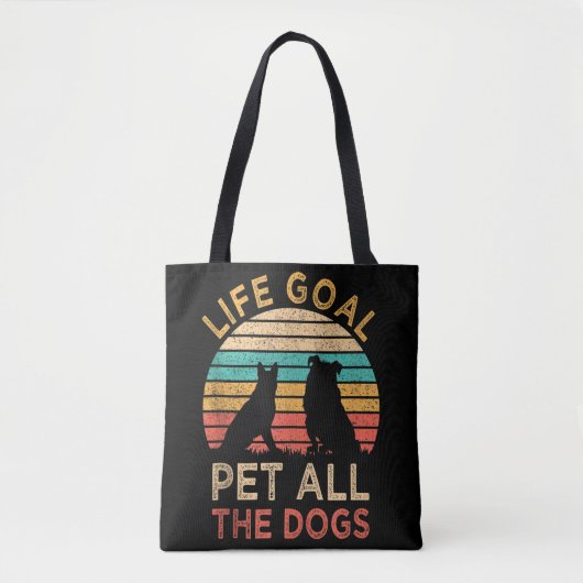 Levensdoel Alle honden Funny  Hondenliefhebber Tote Bag (Voorkant)