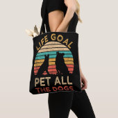 Levensdoel Alle honden Funny  Hondenliefhebber Tote Bag (Dichtbij)