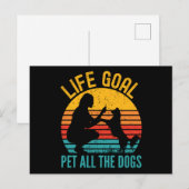 Levensdoel: alle honden met deuut briefkaart (Voorkant / Achterkant)