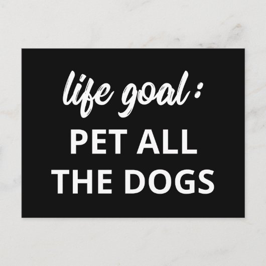 Levensdoel: Alle honden ophalen Briefkaart (Voorkant)