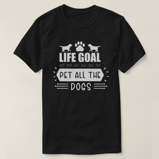 Levensdoel Alle honden T-shirt (Design voorkant)