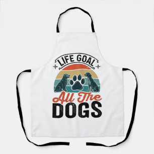 Levensdoel Alle Honden Vintage Hondenliefhebber De Schort