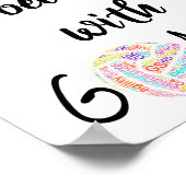 Levensdoelen Motivatie Netball Quote Poster (Hoek)