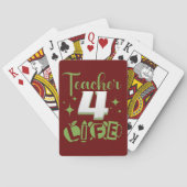 LEVENSDUUR 4 LEVENSDUUR #lerarenleven Pokerkaarten (Achterkant)