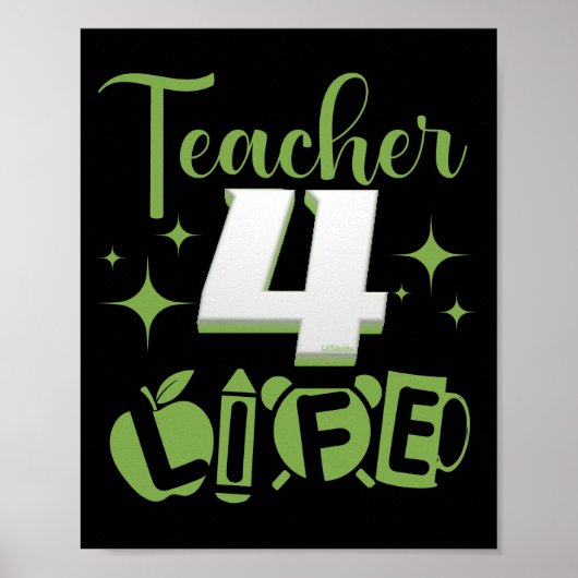 LEVENSDUUR 4 LEVENSDUUR #lerarenleven Poster (Voorkant)