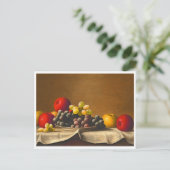Levensduur, appels, druiven, fruit briefkaart (Staand voorkant)