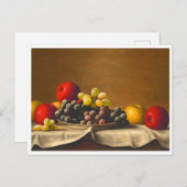 Levensduur, appels, druiven, fruit briefkaart (Voorkant / Achterkant)