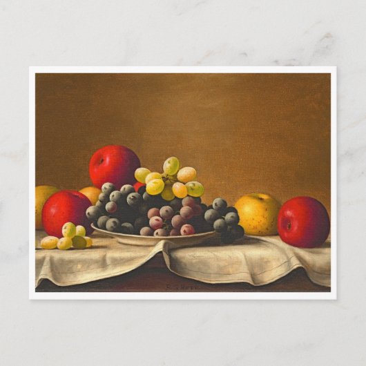 Levensduur, appels, druiven, fruit briefkaart (Voorkant)