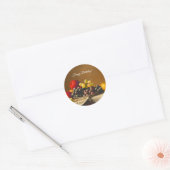 Levensduur, appels, druiven, fruit ronde sticker (Envelop)