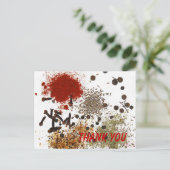 Levensduur bedankt Briefkaart (Staand voorkant)