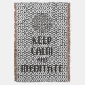 Levensduur - BEWAREN VAN CALM EN MEDITATE Deken (Voorkant Verticaal)