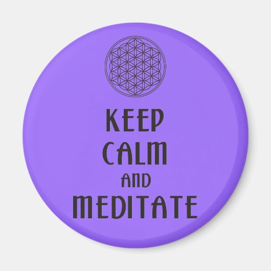 Levensduur - BEWAREN VAN CALM EN MEDITATE Magneet (Voorkant)