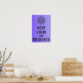 Levensduur - BEWAREN VAN CALM EN MEDITATE Poster (Keuken)