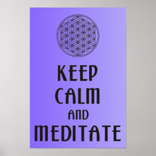 Levensduur - BEWAREN VAN CALM EN MEDITATE Poster