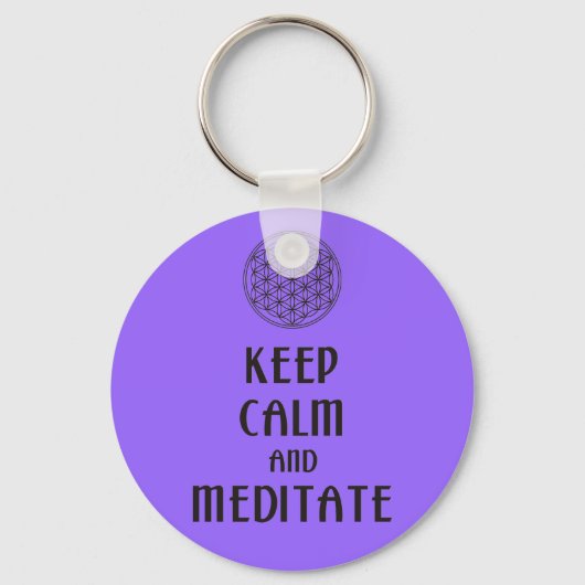 Levensduur - BEWAREN VAN CALM EN MEDITATE Sleutelhanger (Voorkant)