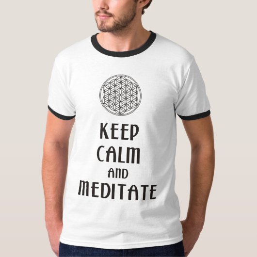 Levensduur - BEWAREN VAN CALM EN MEDITATE T-shirt (Voorkant)