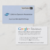 Levensduur Eyecare Associates Visitekaartje (Voorkant / Achterkant)