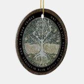 Levensduur gevuld met bericht over verduistering keramisch ornament (Rechts)