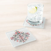 LEVENSDUUR GLAZEN ONDERZETTER (Schuin)