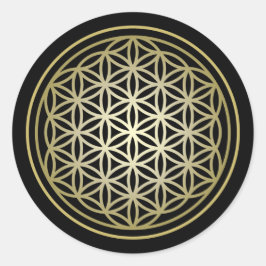 Levensduur - Gold versie 2 Ronde Sticker