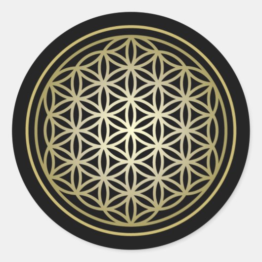 Levensduur - Gold versie 2 Ronde Sticker (Voorkant)