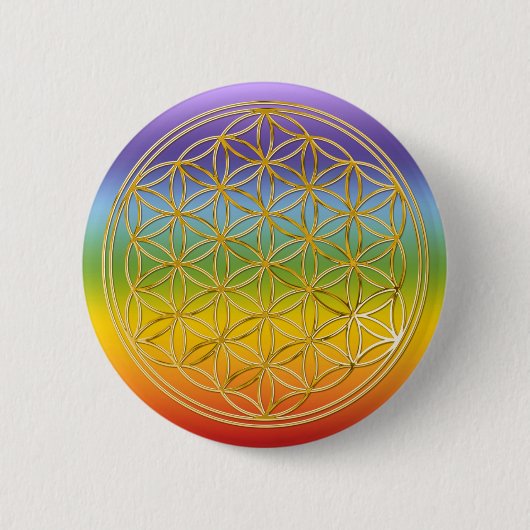 LEVENSDUUR | goud, klein Ronde Button 5,7 Cm (Voorkant)